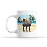 Personalized To The World You Are a Mother Beach Vacation Design White Ceramic Mug Mom Gifts From Daughter