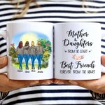 Personalised Mother and Daughters from The Start Cheers White Ceramic Mug Gifts for Mom