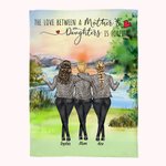 Personalisierter Muttertag der Liebe zwischen Mutter und Tochter ist für immer Decke für Mutter und Tochter