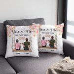 Personalised Lovers Couples Flower The Swing You and Me We Got This Cushion Throw Pillow Cover Lovers Gift Home Decoration
