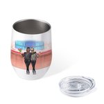 Cadeau de fête des mères personnalisé Mère et fille Meilleur ami pour toujours du coeur Tumbler à vin sous vide double paroi