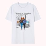 Spersonalizowana koszulka Best Mom Love Never Separates City Walk Shopping Urodziny Odzież codzienna