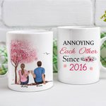 Personnalisé ennuyeux les uns les autres Couple amour tasse en céramique blanche cadeau d'anniversaire de la Saint-Valentin