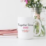 Personlig Par Kärlek Tillsammans År Skål Vit Keramisk Mugg Par Present Kaffemugg 4