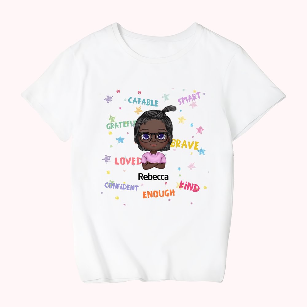 Personalisiertes T-Shirt mit verschiedenen Grüßen für den Schulanfang, Mädchen, Junge, Kind, Abschlussgeschenk