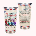 Spersonalizowany kubek To My Besties Airplane Cheers Side By Side 20oz Prezent dla najlepszej przyjaciółki Prezent dla przyjaźni