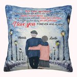 Personalized To The World You May be One Person Couple Throw Pillow Cover Valentine's Day Gift Bedroom Decor