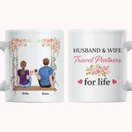 Personalised Husband and Wife Couple Cheers Love White Ceramic Mug Couple Gift 11oz or 15oz