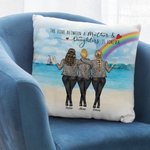 Personnalisé l'amour entre une mère et sa fille est pour toujours jeter taie d'oreiller meilleur cadeau pour la décoration de la maison mère