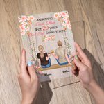 Personalised Couple Sitting on Swing Annoying Each Other Flower Decoration Acrylic Plaque Gifts for Couples Desk Ornament