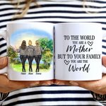 Personalized To The World You Are A Mother White Ceramic Mug Mothers Day Gifts Coffee Mug for Office and Home