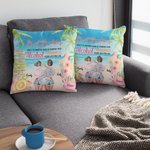 Personnalisé meilleures chiennes se gardant les uns les autres sains d'esprit meilleurs amis sur la plage jeter taie d'oreiller amitié cadeau 