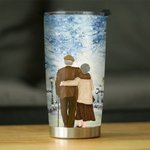 Personalised Old Couple You Are My Only Sincere Confession Winter Snow Scene 20oz Tumbler Anniversary Daily Use