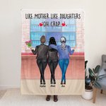 Personnalisé comme mère comme fille Shopping Store Fashion Skin Friendly Blanket