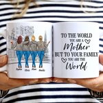 Personnalisé au monde que vous êtes une mère shopping tasse en céramique blanche cadeaux d'anniversaire pour maman