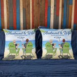 Personalizado Marido y Mujer Playa Vacaciones Isla Viajes Funda Almohada Regalo Cumpleaños Decoración Hogar