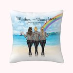 Personalised Mother and Daughter from the Start Throw Pillow Cover Best Gift for Mother for Living Room