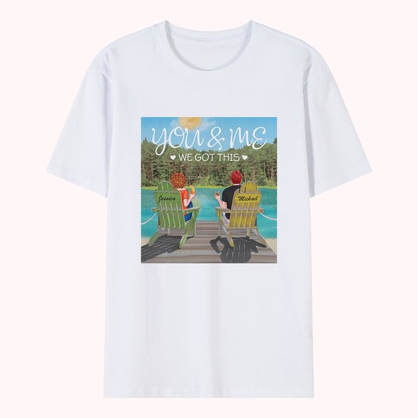 Personalized You and Me We Got This Summer Holiday Couple T-shirt
