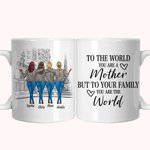 Personnalisé au monde que vous êtes une mère shopping tasse en céramique blanche cadeaux d'anniversaire pour maman