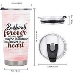 Personalised Besties Sitting Under Flowers Tree Drink 20oz Tumbler Gift for Best Friend Daily Use