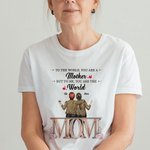 Personalized Best Mother Daughter Shopping Flowers Festival T-shirt Birthday Daily Wear