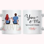 Personalised You and Me We Got This Love Story White Ceramic Mug for Office and Home