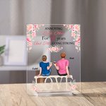 Personalized Annoying Each Other Couple Sitting on Chairs Cheers Flower   Acrylic Plaque Boyfriend Gifts House Decorations