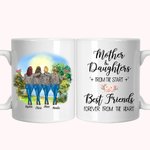 Personalised Mother and Daughters from The Start Cheers White Ceramic Mug Gifts for Mom