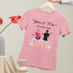 Couple personnalisé Cheer You and Me We Got This Love Story T-shirt Saint Valentin Daily Wear