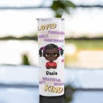 Gepersonaliseerde Terug naar School Seizoen Slimme en Leuke Kinderen Rechte Magere Tumbler Verjaardag Herbruikbare Waterfles