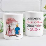 Tasse en céramique blanche personnalisée ennuyeuse pendant des années 11 oz ou 15 oz