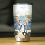 Personalized You and Me We Got This Couple on Chairs Iceberg View 20oz Tumbler Valentine's Day Gift Daily Use