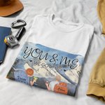T-shirt unisexe de base de couple de vacances d'été de montagne personnalisé pour le cadeau d'anniversaire de lune de miel