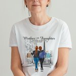 Spersonalizowana koszulka Best Mom Love Never Separates City Walk Shopping Urodziny Odzież codzienna