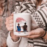 Gepersonaliseerde man en vrouw Travel Partners for Life Couple Cheers Witte Keramische Mok Verjaardags- en Huwelijksgeschenken