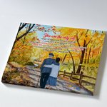 Personalized You Are My Only One Old Couple Fallen Leaves Poster Frameless Painting Valentine's Day Christmas Decorative Painting