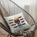 Personalised School Season Back to School Greetings Girl Boy Throw Pillow Cover for Living Room