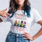 Personlig T-shirt Besties Bouquet Best Friend Forever Never Apart T-shirt Friend Födelsedagspresent Bästa vän Gåva