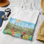 Gepersonaliseerd Jij en Ik We Hebben Deze Zomer Vakantie T-shirt voor Paren
