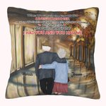 Housse de coussin personnalisée lorsque nous arrivons à la fin de nos vies ensemble