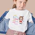 Personlig Flicka Pojke Första skoldagen Skylt Tillbaka till skolan Gåva Barn T-shirt Examen Daglig klädsel