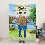 Couverture personnalisée Tu es la meilleure maman du monde pour moi Super douce Fête de la femme Fête des mères pour elle
