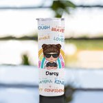 Personalized Reward Children Encourage Graffiti Elements Straight Skinny Tumbler Back to School Gifts Reusable Water Bottle