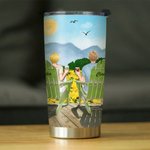 Personalized You and Me We Got This Couple on Chairs with Sunflowers 20oz Tumbler Couple Gift Daily Use