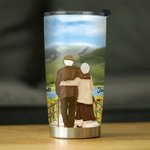 Personalizzato I Love You to My Wife or Husband Sunflower 20oz Tumbler San Valentino Natale Anniversario Uso quotidiano