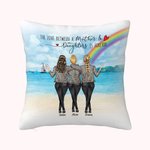 Personnalisé l'amour entre une mère et sa fille est pour toujours jeter taie d'oreiller meilleur cadeau pour la décoration de la maison mère
