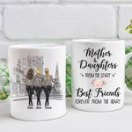 Personalised Mother and Daughter Best Friends Forever  11oz or 15oz White Ceramic Mug