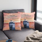 Personalized To My Wife I Love You Anniversary Old Couple Throw Pillow Cover Husband and Wife Anniversary Wedding Gift