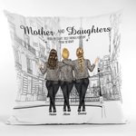 Personalized Mother and Daughter from the Start The Paris Tower Throw Pillow Cover Mother's Day Gift Sofa Decor