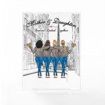 Personalized Mother and Daughter Forever Linked Together Acrylic Plaque Mother's Day Acrylic Decoration